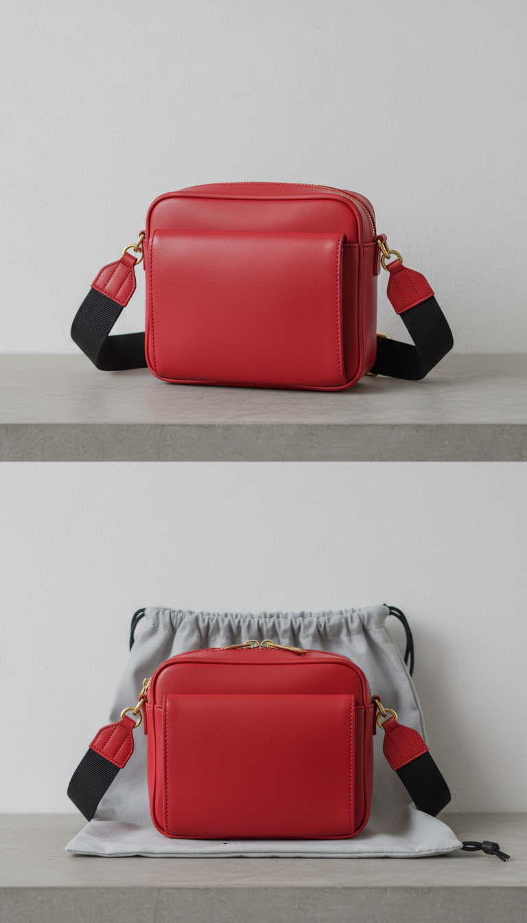 Bolsa tiracolo punch red moderna
